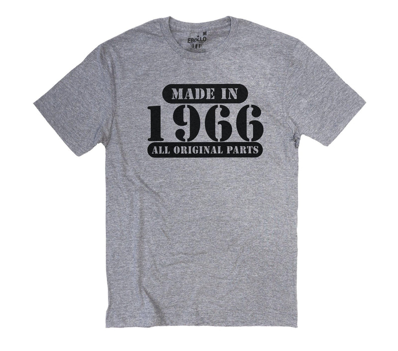 Fathers Day Gift, Made in 1966 ( ANY YEAR) all original parts Mens T shirt Dad Gift Father Gift Dad Shirt Funny T shirt