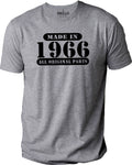 Fathers Day Gift, Made in 1966 ( ANY YEAR) all original parts Mens T shirt Dad Gift Father Gift Dad Shirt Funny T shirt
