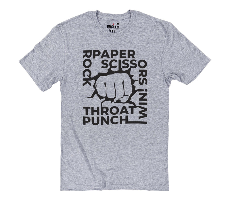 Rock Paper Scissors Throat Punch I win | Funny Shirt Men - Fathers Day Gift - Funny Gift for Friend - Dad Shirt - Husband Gift
