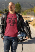 Funny Shirt Men | This Guy is One Awesome Dad | Fathers Day Gift - TShirt for Men - Graphic Novelty Husband - Sarcasm Funny Shirt Tee