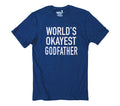 Funny Men's Tee - World's Okayest Godfather Shirt for Father's Day
