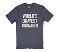 Funny Men's Tee - World's Okayest Godfather Shirt for Father's Day