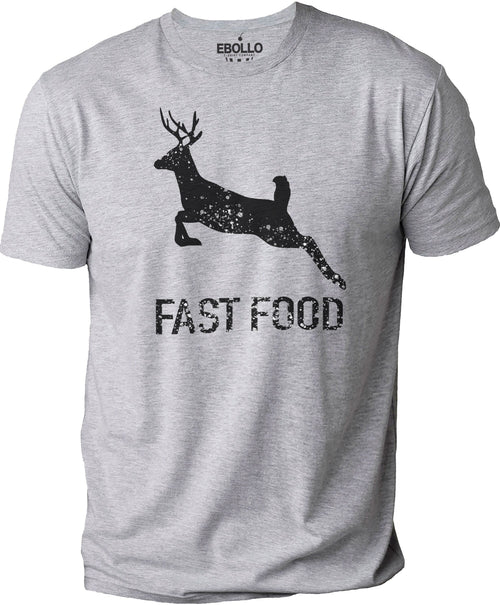 Funny Hunting Shirt | Fast Food Deer | Hunters Shirts - Fathers Day Gift - Deer Running Tshirt