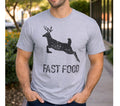 Funny Hunting Shirt | Fast Food Deer | Hunters Shirts - Fathers Day Gift - Deer Running Tshirt