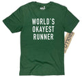 World's Okayest Runner Shirt: Funny Men's Running Tee