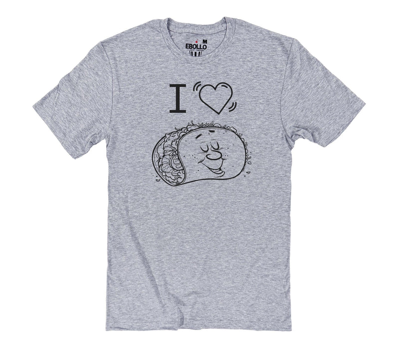I Heart Tacos Shirt - Funny Taco Lover Tee for Fathers Day Gift