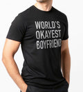 Funny Boyfriend Shirt, World's Okayest Gift Tee, Valentine's Day, Humor, Men's T Shirt