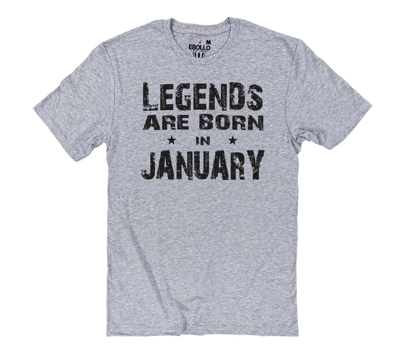 Funny 'Legends Born in January' Shirt - Fun Gift for January Birthdays