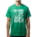 Carpenter Gift | Measure Cut Swear Repeat - Funny Shirt Men - Carpenter Tee - Woodworker Shirt, Dad Shirt, Husband Gift