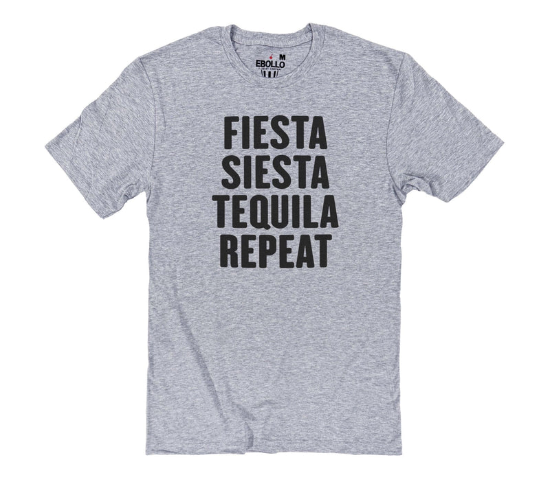 Funny Shirts, Fiesta Siesta Repeat T-Shirt for Husband – Fathers Day Gift