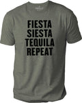 Funny Shirts, Fiesta Siesta Repeat T-Shirt for Husband – Fathers Day Gift