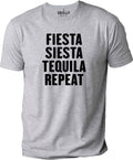 Funny Shirts, Fiesta Siesta Repeat T-Shirt for Husband – Fathers Day Gift