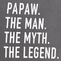 Papaw The Man The Myth The Legend T Shirt - Fathers Day Gift - Dad Shirt Papaw Shirt Husband Shirt Gift for Dad Cool Funny Shirt
