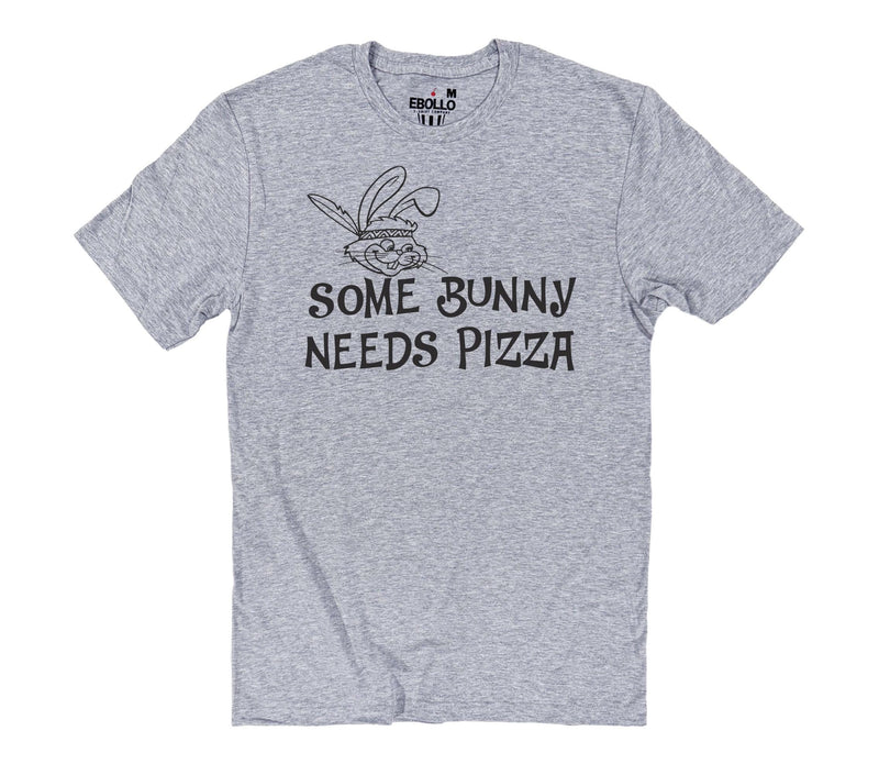 Funny Easter T-Shirt: Some Bunny Needs Pizza, Unisex Tee
