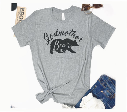 Godmother Bear T-Shirt - Funny Mothers Day Gift, Mama Shirt