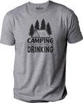 Funny Camping T-Shirt: Drink & Enjoy the Outdoors!