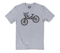 Just Ride Bicycle T Shirt | Cycling Graphic Tee for Bike Lovers