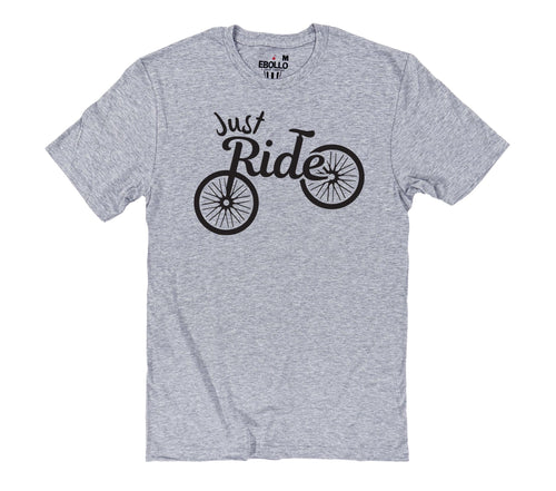 Just Ride Bicycle T Shirt | Cycling Graphic Tee for Bike Lovers