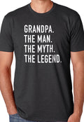 Grandpa Shirt for Grandpa The Man The Myth The Legend Grandpa T Shirt - Fathers Day Gift - Husband Gift Grandpa Gift Funny T shirts - eBollo.com