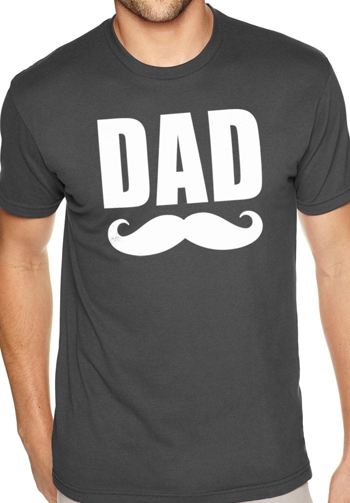 Dad Shirt | Dad Mustache - Fathers Day Gift - Daddy T Shirt - Funny Shirts for Men - Husband Shirt Dad Gift Funny Mustache Shirt - eBollo.com