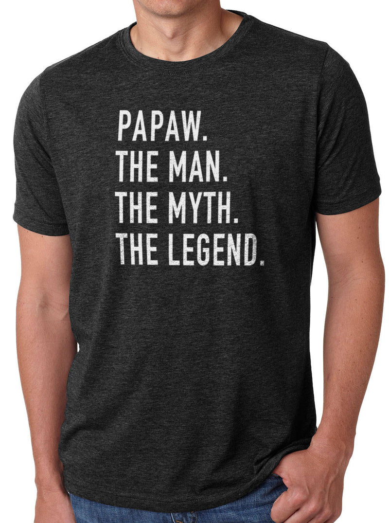 Papaw Gift | Papaw The Man The Myth The Legend Funny Shirt Men - Papaw Shirt - Dad Shirt Fathers Day Gift for Daddy Funny TShirt - eBollo.com