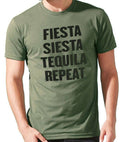 Fathers Day Gift for Men | Fiesta Siesta Tequila Repeat Husband Gift - Mens Shirt Funny Shirt for Men - Dad Shirt Dad Shirt Tequila Shirt - eBollo.com