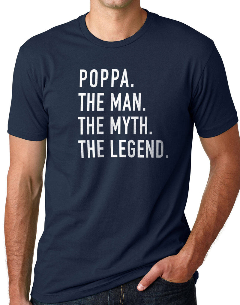Poppa Gift | Poppa The Man The Myth The Legend Shirt | Funny Shirt Men - Fathers Day Gift - Poppa Shirt - Dad Gift - eBollo.com