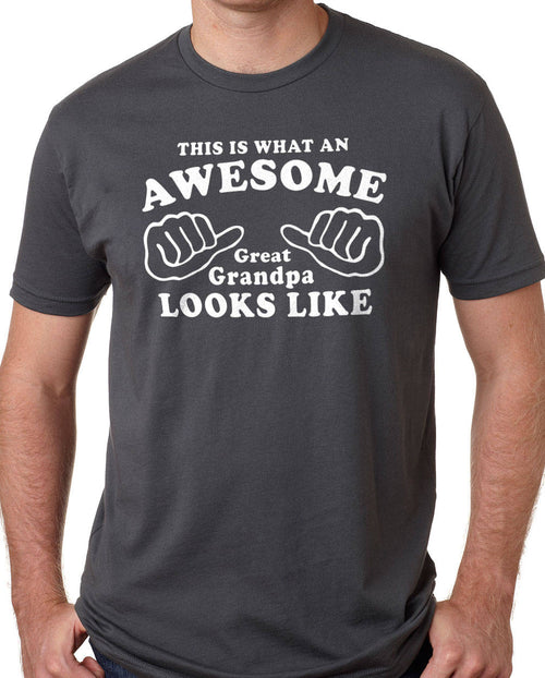 Grandpa Shirt This is What an Awesome Great Grandpa Look Like T Shirt Funny Grandpa Shirt Fathers Day Gift Awesome Grandpa - eBollo.com
