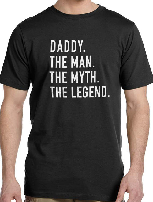 Daddy Shirt | Daddy The Man The Myth The Legend | Fathers Dad Gift - Shirt for Men - Gift from Daughter - Dad TShirt - Husband Gift - eBollo.com