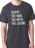 Daddy Shirt, Daddy The Man The Myth The Legend Mens T Shirt - Fathers Day Gift - Dad Gift Funny Daddy Gift Dad Shirt Gift for Men - eBollo.com