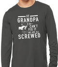 Grandpa Shirt - If Grandpa Can't Fix It we are all Screwed | Funny Shirt Men - Fathers Day Gift - Grandpa Gift Grandpa Funny TShirt - eBollo.com
