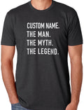 Customized Shirt The Man The Myth The Legend Personalized Shirt - Fathers Day Gift - Dad Gift Custom Shirt Mens Shirt Custom shirt - eBollo.com