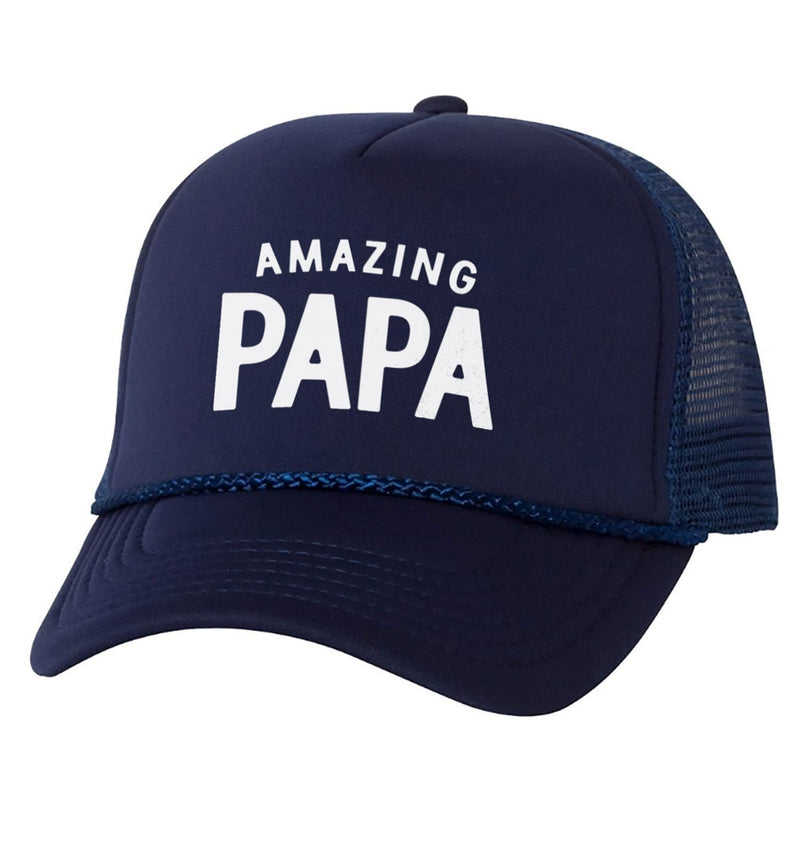 Papa Hat Cap Amazing Papa Fathers Day Gift Hat for Papa | Hat for Men | Father Trucker Hat Dad Gift Cool Dad Gift Hat Cap - eBollo.com