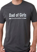 Dad of Girls outnumbered | Gift from Daughter to Dad - Funny Shirt Men - Fathers Day Gift - TShirt for Men - Gifts for Dad - Dad Tee - eBollo.com