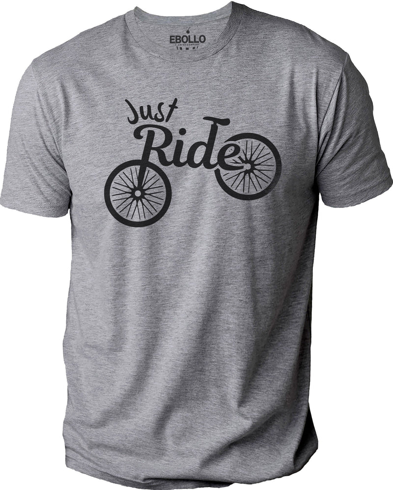Dad Gift | Just Ride Shirt | Funny Bicycle Shirt - Funny Shirt Men - Gift for Bikers - Cycling Gift - Funny Cycling Shirt Husband Gift - eBollo.com