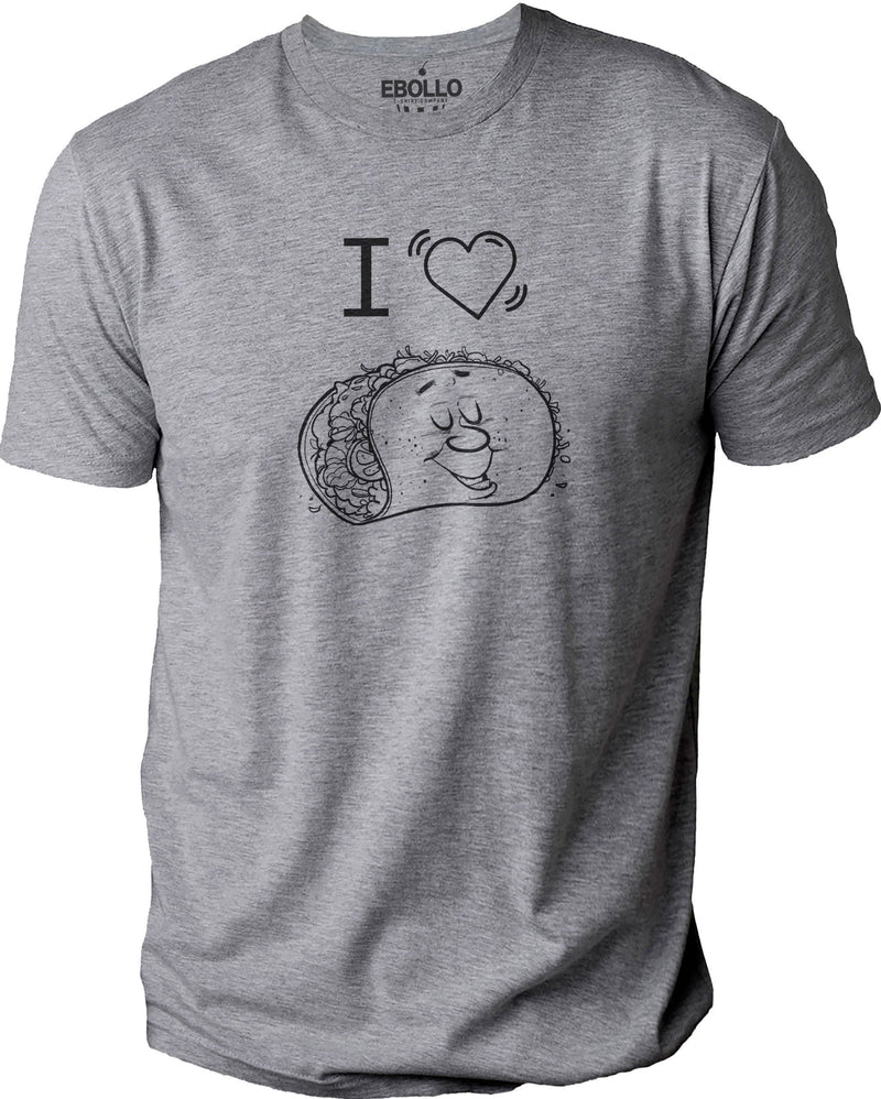 I Heart Tacos | Funny Shirt Men - Fathers Day Gift - Gift for Husband - Tacos TShirt - Gift for Him - Mens Shirt - eBollo.com