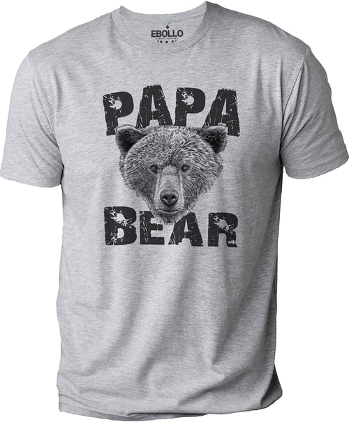 Papa Bear Shirt | Funny Shirt Men - Fathers Day Gift - Dad Shirt - Husband Gift - Proud Father Gift - Graphic Novelty Funny Tshirt - eBollo.com