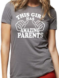 This Girl Has Amazing Parents | Valentines Gift - Womens Shirt Sister Shirt Daughter Gift Mom Gift Graphic Tee Anniversary Gift - eBollo.com