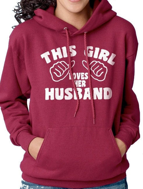 Gift for Her | This Girl Loves Her Husband Women's Sweatshirt Valentines Gift Perfect Wife Gift For Wife Hoodie Sweatshirt Unisex Sweatshirt - eBollo.com