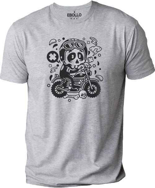 Skull Motocross T-shirt | Motocross Dirt Bike - Funny Shirt Men - Biker Shirt for Men - Motorcycle Biker Gift - Fathers Day Gift Skull Shirt - eBollo.com