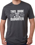 Fathers Day Gift | This Dude Never Say No To His Daughter Shirt - Gift from Daughter to Dad - Dad Shirt - Funny Shirt Men - Dad Gift - eBollo.com