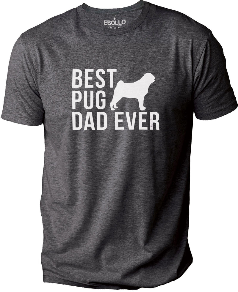 Best Pug Dad Ever | Funny Shirt Men - Dad Christmas Gifts - Fathers Day Gift - Husband Gift - From Daughter to Dad - Pug Dog Shirt - eBollo.com