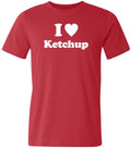 Funny Shirt Men - I Love Ketchup Shirt - Husband Gift - Womens T shirt - Mom Shirt - Funny Tshirt Birthday Gift Dad Gift - eBollo.com