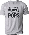 Fathers Day Gift | My Favorite People Call Me Pops | Funny Shirt Men - Pops TShirt - Shirt for Men - Grandpa Day Gift - Pops Gift - eBollo.com
