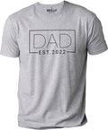 T-shirt for Men | Dad Est 2022 | Funny Shirt Men - Gift for Dad - Fathers Day Gift - New Dad TShirt - Anniversary Gift - Newborn Tee - eBollo.com