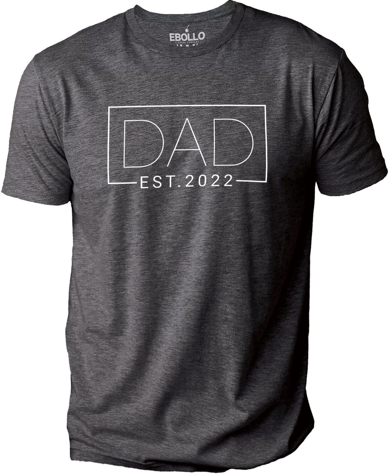 T-shirt for Men | Dad Est 2022 | Funny Shirt Men - Gift for Dad - Fathers Day Gift - New Dad TShirt - Anniversary Gift - Newborn Tee - eBollo.com