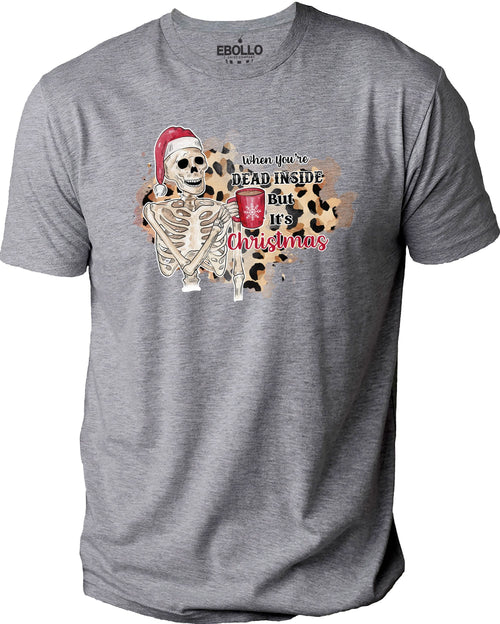 Christmas Gift | Dead Inside but It's Christmas Shirt | Gifts for Dad - Christmas Day Shirt - Christmas Tshirt - Holiday Gift - Husband Gift - eBollo.com