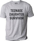 Teenage Daughter Survivor | Daughter for Dad - Funny Shirt Men - Fathers Day Gift - Husband TShirt - Funny Dad Tee - Dad Funny T-shirt - eBollo.com