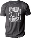 Rock Paper Scissors Throat Punch I win | Funny Shirt Men - Fathers Day Gift - Funny Gift for Friend - Dad Shirt - Husband Gift - Humor Tee - eBollo.com