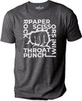 Rock Paper Scissors Throat Punch I win | Funny Shirt Men - Fathers Day Gift - Funny Gift for Friend - Dad Shirt - Husband Gift - Humor Tee - eBollo.com
